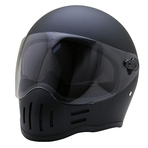 ネオライダース (NEORIDERS) RGV Wシールド フルフェイス-ヘルメット-極うすライトスモークシールド標準装備-フリーサイズ-57-60cm-SG/PSC-眼鏡-メガネ-スリット入り-マットブラック